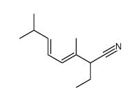 2-ethyl-3,7-dimethylocta-3,5-dienenitrile结构式