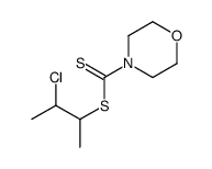 3-chlorobutan-2-yl morpholine-4-carbodithioate结构式
