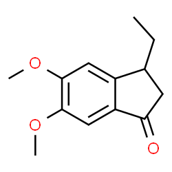 1H-Inden-1-one,3-ethyl-2,3-dihydro-5,6-dimethoxy-,(3R)-(9CI)结构式