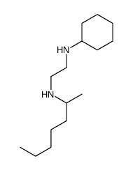 N-cyclohexyl-N'-heptan-2-ylethane-1,2-diamine结构式