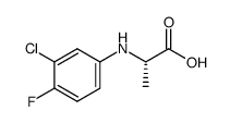 (S)-2-(3-chloro-4-fluoro-phenylamino)-propionic acid Structure
