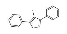 (2-methyl-3-phenylcyclopenta-1,3-dien-1-yl)benzene结构式