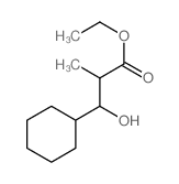 ethyl 3-cyclohexyl-3-hydroxy-2-methyl-propanoate structure