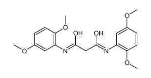 N,N'-bis(2,5-dimethoxyphenyl)propanediamide Structure