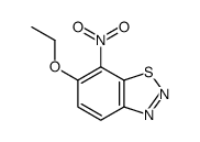 6-ethoxy-7-nitro-1,2,3-benzothiadiazole结构式