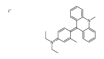 N,N-diethyl-3-methyl-4-(10-methylacridin-10-ium-9-yl)aniline,iodide Structure
