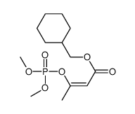 3-(Dimethoxyphosphinyloxy)-2-butenoic acid cyclohexylmethyl ester structure