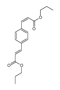 propyl 3-[4-(3-oxo-3-propoxyprop-1-enyl)phenyl]prop-2-enoate Structure