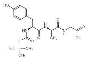 Boc-Tyr-D-Ala-Gly-OH Structure