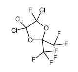 4,4,5-trichloro-5-fluoro-2,2-bis(trifluoromethyl)-1,3-dioxolane结构式