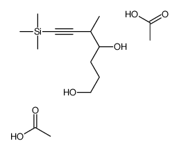 acetic acid,5-methyl-7-trimethylsilylhept-6-yne-1,4-diol Structure