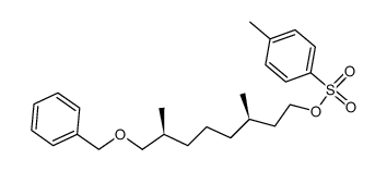(+)-(3R,7S)-8-benzyloxy-3,7-dimethyloctyl-1-p-toluenesulfonate结构式