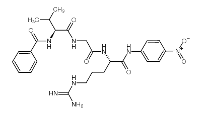 Bz-Val-Gly-Arg-pNA hydrochloride salt Structure