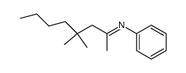 N-(1,3,3-trimethyl-heptylidene)-aniline Structure