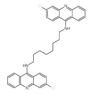 1,8-Octanediamine,N,N'-bis(3-chloro-9-acridinyl)- (9CI)结构式