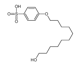 4-(11-hydroxyundecoxy)benzenesulfonic acid结构式