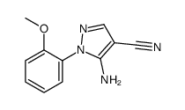 5-amino-1-(2-methoxyphenyl)pyrazole-4-carbonitrile Structure