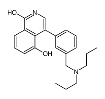 4-[3-[(dipropylamino)methyl]phenyl]-5-hydroxy-2H-isoquinolin-1-one结构式