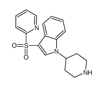 1-piperidin-4-yl-3-pyridin-2-ylsulfonylindole结构式