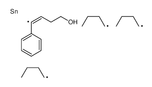 4-phenyl-4-tributylstannylbut-3-en-1-ol结构式