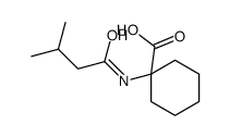 1-(3-methylbutanoylamino)cyclohexane-1-carboxylic acid Structure