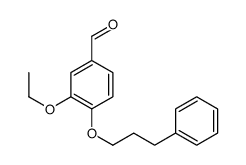 3-ethoxy-4-(3-phenylpropoxy)benzaldehyde结构式