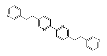 5-(2-pyridin-3-ylethyl)-2-[5-(2-pyridin-3-ylethyl)pyridin-2-yl]pyridine结构式