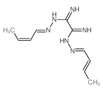 Ethanediimidic acid,1,2-bis[2-(2-buten-1-ylidene)hydrazide] Structure