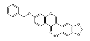 7-benzyloxy-2'-hydroxy-4',5'-methylenedioxyisoflavone结构式