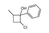 2-chloro-4-methyl-1-phenylcyclobutan-1-ol结构式