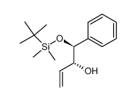 (1S,2R)-1-phenyl-1-(tert-butyldimethylsilyloxy)but-3-en-2-ol结构式