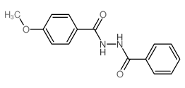 N-benzoyl-4-methoxy-benzohydrazide结构式