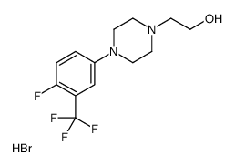 2-[4-[4-fluoro-3-(trifluoromethyl)phenyl]piperazin-1-yl]ethanol,hydrobromide Structure