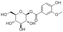 1-O-Vanilloylglucose Structure