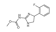 [4-(2-fluoro-phenyl)-4,5-dihydro-1H-imidazol-2-yl]-carbamic acid methyl ester结构式