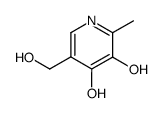 3,4-Dihydroxy-2-methylpyridine-5-methanol结构式