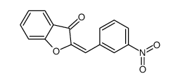 (2E)-2-[(3-nitrophenyl)methylidene]-1-benzofuran-3-one Structure