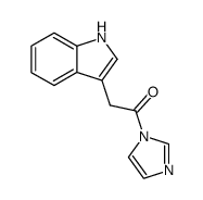 1-(1H-imidazol-1-yl)-2-(1H-indol-3-yl)ethan-1-one结构式