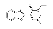 2-benzooxazol-2-yl-3-dimethylamino-acrylic acid ethyl ester结构式