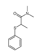 N,N-dimethyl-2-phenylsulfanylpropanamide结构式