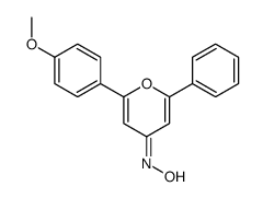 N-[2-(4-methoxyphenyl)-6-phenylpyran-4-ylidene]hydroxylamine Structure