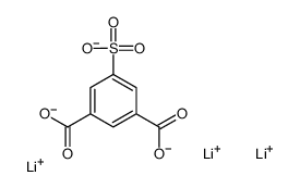 trilithium 5-sulphonatoisophthalate structure