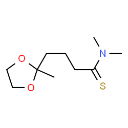 1,3-Dioxolane-2-butanethioamide,N,N,2-trimethyl- Structure