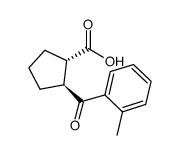 TRANS-2-(2-METHYLBENZOYL)CYCLOPENTANE-1-CARBOXYLIC ACID结构式