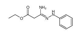 3-amino-3-phenylhydrazono-propionic acid ethyl ester结构式