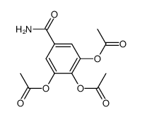 3,4,5-triacetoxy-benzoic acid amide结构式