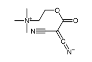 2,2-dicyano-1-[2-(trimethylazaniumyl)ethoxy]ethenolate结构式