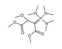 dimethyl 2-methoxy-3-(tris(dimethylamino)-l5-phosphanylidene)succinate结构式