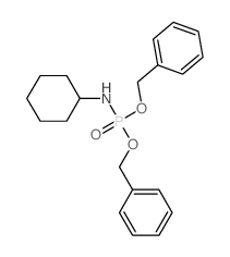 N-bis(phenylmethoxy)phosphorylcyclohexanamine structure