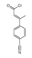 3-(4-cyanophenyl)but-2-enoyl chloride结构式